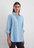 【関税＆送料込み】ChloAC Silk Lace Blouse Chloé Cropped Silk Lace-Trim Blouse | Saks Fifth Avenue