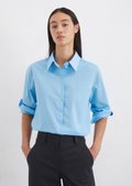 blue formal blouse