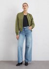 Regular aviator-style blouson made from recycled polyester