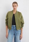 Regular aviator-style blouson made from recycled polyester