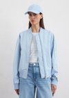 Marc O'Polo Blouson im Aviator-Stil regular, Damen, blau, Gr. 34, 100% Polyester