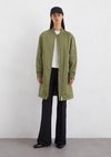 Marc O'Polo Blouson-Mantel im Aviator-Stil regular, Damen, grün, Gr. 46, 100% Polyester