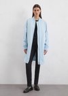 Marc O'Polo Blouson-Mantel im Aviator-Stil regular, Damen, blau, Gr. 32, 100% Polyester