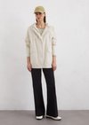 Marc O'Polo Jacke im Cape-Stil relaxed, Damen, weiss, Gr. 34, 100% Baumwolle