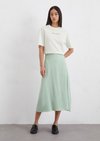 Marc O'Polo Satinrock relaxed, Damen, dusty mint, 36, 99% Viskose, 1% Elasthan