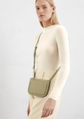 2in1 crossbody bag made from finely grained cowhide - beige
