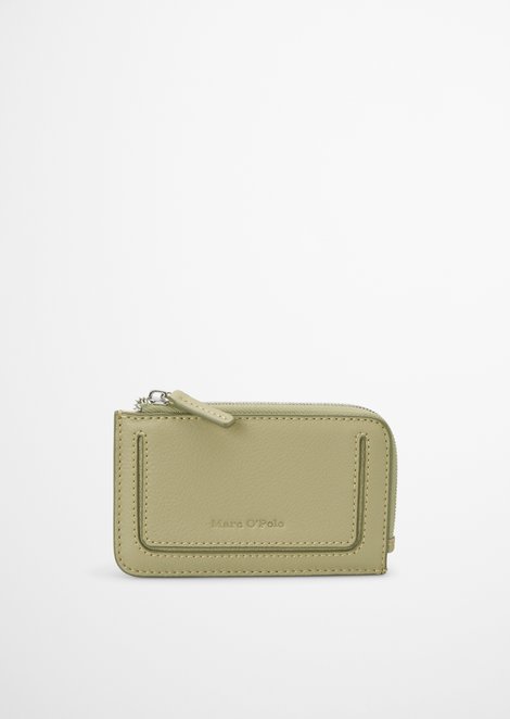 Marc O'Polo Rits portemonnee klein, Dames, beige, , 100% Leer (Koe)