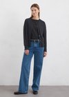 Marc O'Polo Luxury Jersey-Cardigan regular, Damen, blau, Gr. xl, 67% Lyocell, 33% Baumwolle