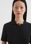 Marc O'Polo Geripptes Poloshirt slim, Damen, blau, Gr. xxl, 61% Baumwolle, 36% Modal, 3% Elasthan