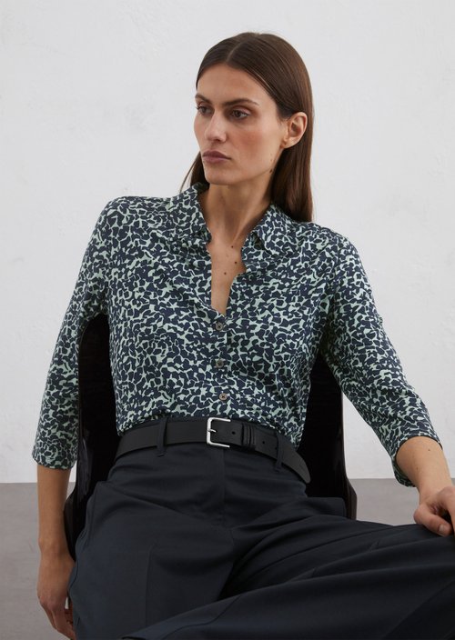Camicetta trasparente con colletto - Beige chiaro - DONNA | H&M IT