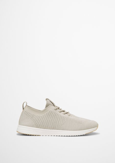 Marc O'Polo Gebreide sneakers, Heren, beige, 44, 100% Polyester