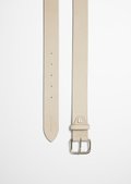 【Martine rose】ホワイト ベルト メタルバックル Belt with robust metal buckle - rose | Belts | MARC O'POLO