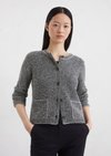 Marc O'Polo Cardigan slim, Damen, blau, Gr. l, 80% Baumwolle, 20% Polyester
