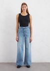 High Rise Loose Fit Wide Leg Jeans