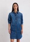 Marc O'Polo Jeanskleid realxed, Damen, Cashmere soft blü wash, L, 92% Baumwolle, 6% Elastomultiester, 2% Elasthan