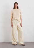 スラックス IONSEOUL Mary Bio Linen Slacks (5color) JE1158 Wool Blend Khaki Trousers: Style Meets Comfort