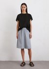 Marc O'Polo Uitlopende rok, Dames, blauw, 34, 94% Lyocell, 6% Linnen