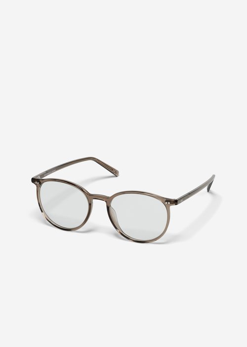 Round unisex panto glasses — brauntöne
