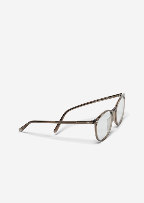 Round unisex panto glasses — brauntöne