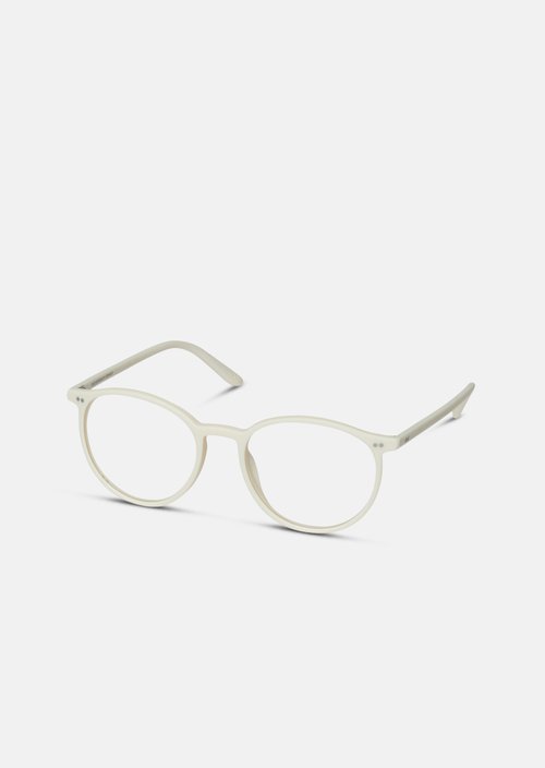 Round unisex panto glasses — gelbtöne