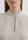ZESICA Women's Fall Long Sleeve Crew Neck Striped Color