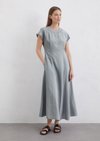 Marc O'Polo Dress regular, Dames, blauw, 40, 83% Viscose, 17% Polyamide