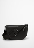 Shoulder bag small made from a leather alternative made from