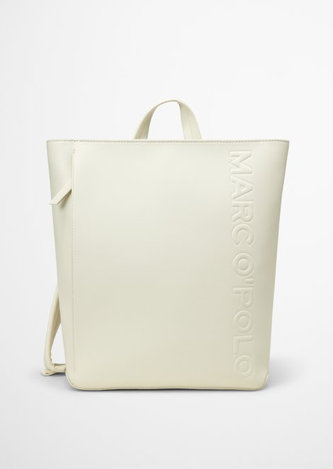 Marc O'Polo Rucksack medium, Damen, weiss, Gr., 58% Polyester, 37% Polyurethan, 5% sonstige Fasern