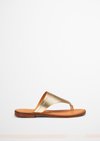 Marc O'Polo Zehentrenner, Women, champagner metallic, 41, 100% Leder