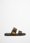 Marc O'Polo Pantolette, Damen, braun, Gr. 42, 100% Leder (Rind)