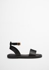 Marc O'Polo Sandale, Damen, schwarz, Gr. 37, 100% Leder (Rind)