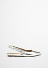 Marc O'Polo Slingback, Damen, metallic, Gr. 36, 100% Leder