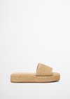 Marc O'Polo Plateau-Slides, Damen, nature, 37, 100% Polyester