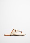 Marc O'Polo Zehentrenner, Damen, beige, Gr. 36, 100% Leder (Rind)