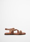 Marc O'Polo Sandale, Damen, braun, Gr. 38, 100% Leder (Rind)