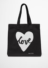 Marc O'Polo Canvas-Shopper, Damen, schwarz, Gr., 100% Baumwolle