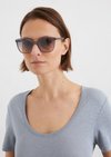 Marc O'Polo T-shirt regular, Dames, blauw, Xl, 55% Linnen, 45% Lyocell