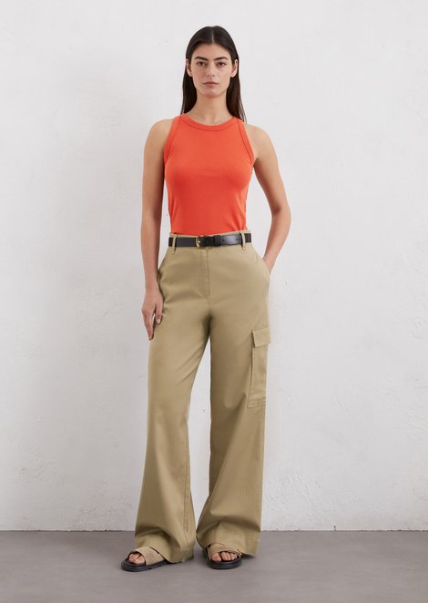 Marc O'Polo Tanktop regular, Damen, rot, Gr. xl, 100% Baumwolle