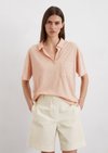 Marc O'Polo Poloshirt regular, Damen, rot, Gr. l, 52% Baumwolle, 48% Viskose