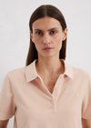 Marc O'Polo Poloshirt regular, Damen, rot, Gr. s, 96% Baumwolle, 4% Elasthan