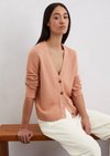 Marc O'Polo Cardigan relaxed, Damen, rot, Gr. xs, 52% Baumwolle, 48% Leinen