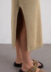 Sleeveless knitted dress slim made from an organic cotton