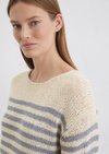 Striped sweater loose made from an organic cotton blend Striped sweater loose made from an organic cotton blend