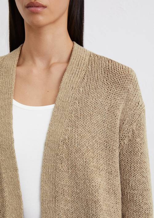 Polo Strickmantel Marco Polo Strickjacke Strickjacke Grau Marco