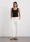 Marc O'Polo Jeans Iva boyfriend cropped, Damen, weiss, Gr. 28/30, 80% Baumwolle, 15% Lyocell, 3% Elastomultiester, 2% Elasthan