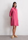 Marc O'Polo Leinenkleid relaxed, Damen, rosa, Gr. 32, 100% Leinen