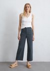 Marc O'Polo Jeans culotte model Tolva regular cropped, Dames, blauw, 34/34, 97% Katoen, 3% Elasthaan