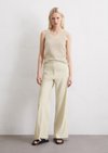 Marc O'Polo Pantalon uitlopend, Dames, beige, 36, 55% Linnen, 42% Viscose, 3% Elasthaan