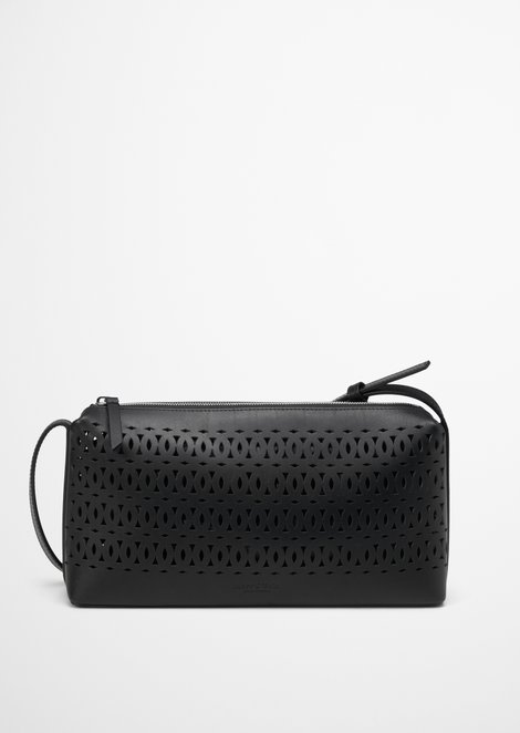 Marc O'Polo Schoudertas klein, Dames, zwart, , 100% Leer (Koe)