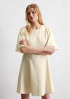 Flared mini dress made from TENCEL™ Lyocell-linen mix - gray Flared mini dress made from TENCEL™ Lyocell-linen mix - gray